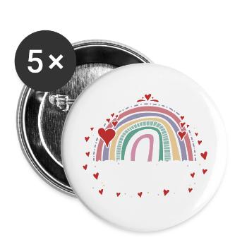 Fantastischer 1962 - 61. Geburtstag mit süßem Jahrgang - Buttons groß 56 mm (5er Pack) - Weiß - Vorne
