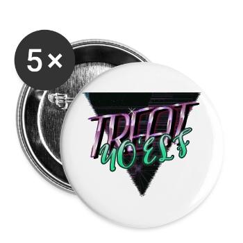 Geek Fun Humor Christmas Tree Present Idea - Buttons large 2.2''/56 mm (5-pack) - white - Front