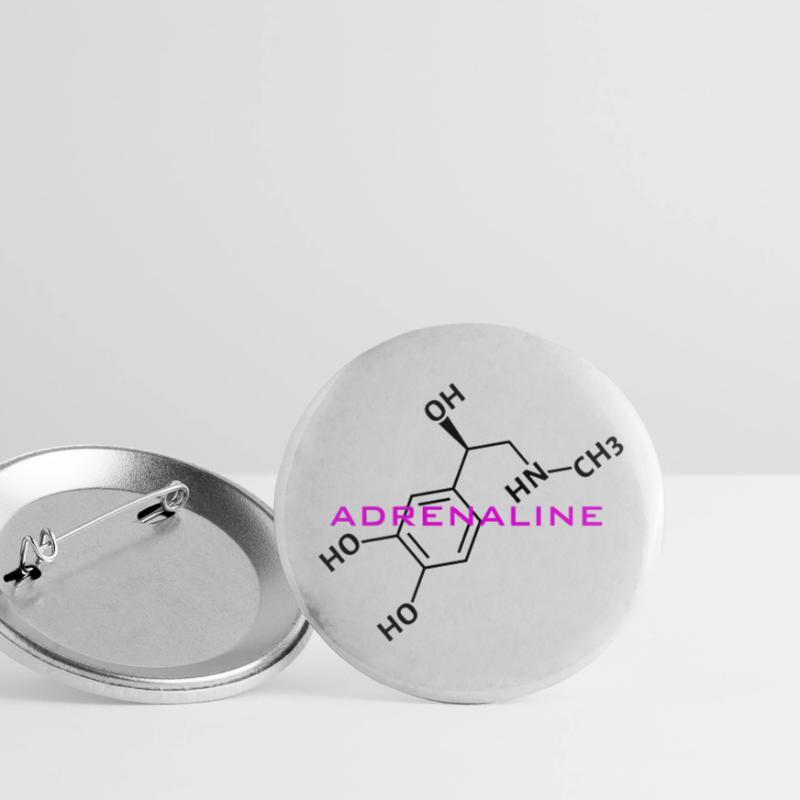 Adrenaline Structural Formula Buttons large 2.2''/56 mm (5-pack)