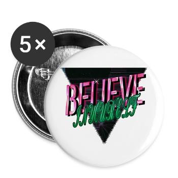 awesome funny quote animal bday dino dinosaur moon - Buttons groß 56 mm (5er Pack) - Weiß - Vorne