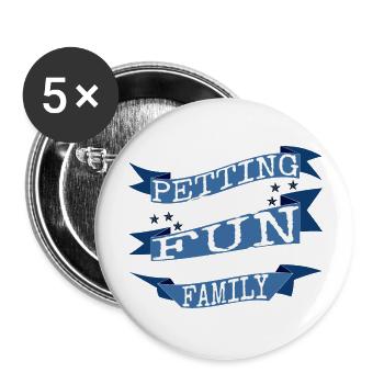 joke gift jokes bday rabbits gift idea statement - Buttons large 2.2''/56 mm (5-pack) - white - Front