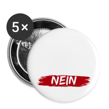 Before you ask: NO! - Buttons large 2.2''/56 mm (5-pack) - white - Front