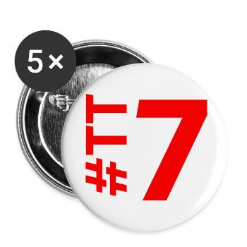 TT7-KARTON - Buttons groß 56 mm (5er Pack) - Weiß - Vorne