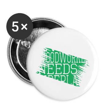 birthday present idea sabrina carpenter tshirts - Buttons groß 56 mm (5er Pack) - Weiß - Vorne