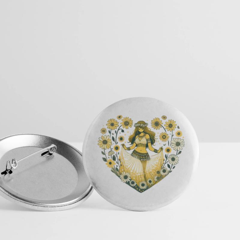 Danseuse orientale Daisy Lot de 5 grands badges (56 mm)