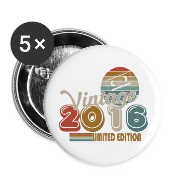 2016 - Buttons large 2.2''/56 mm (5-pack) - white - Front