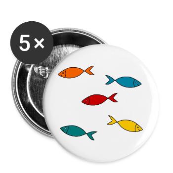MAÎTRESSE. MAITRE. MERCI. MERCI MAÎTRESSE - Lot de 5 grands badges (56 mm) - blanc - Devant