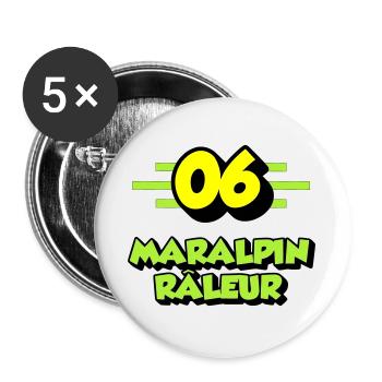 Complaining Maralpin - Buttons large 2.2''/56 mm (5-pack) - white - Front