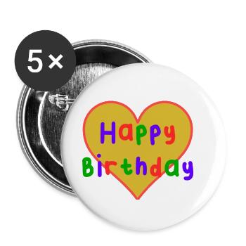 30. 30 YEARS. 30th ANNIVERSARY. 30 YEARS ANNIVERSARY. - Buttons large 2.2''/56 mm (5-pack) - white - Front