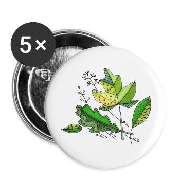 Liste - Buttons groß 56 mm (5er Pack) - Weiß - Vorne