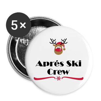 Après Ski - Buttons large 2.2''/56 mm (5-pack) - white - Front