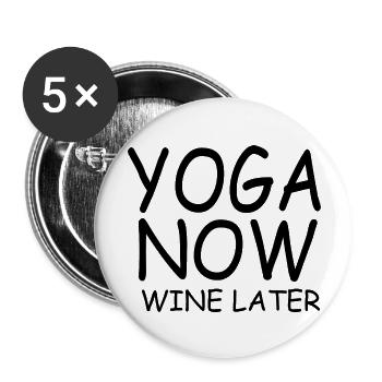 Yoga Meditation Spa - Buttons large 2.2''/56 mm (5-pack) - white - Front