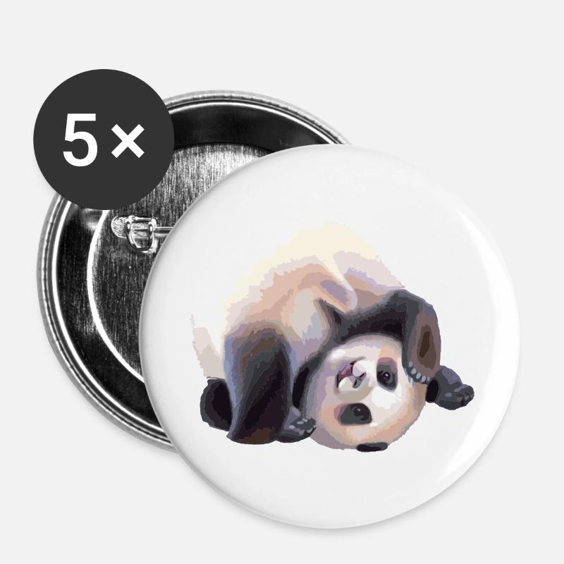 Panda - Buttons large 2.2''/56 mm (5-pack) - white