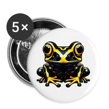 Frog - Buttons large 2.2''/56 mm (5-pack) - white - Front