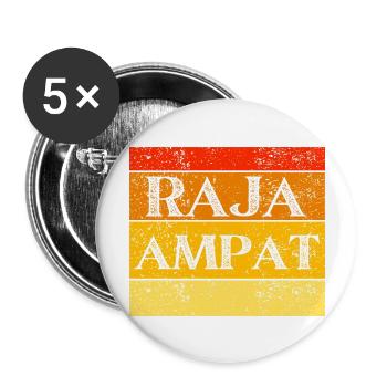 Beauty of Raja Ampat - Buttons large 2.2''/56 mm (5-pack) - white - Front
