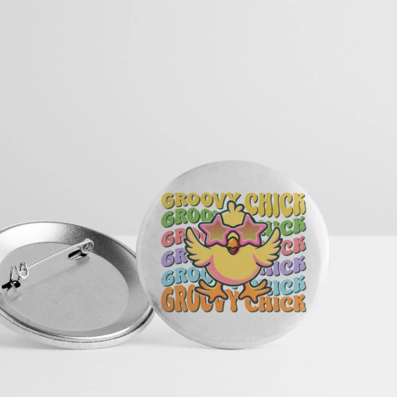Easter Easter Bunny Easter Eve Easter Sunday Easter Egg Spring Buttons large 2.2''/56 mm (5-pack)