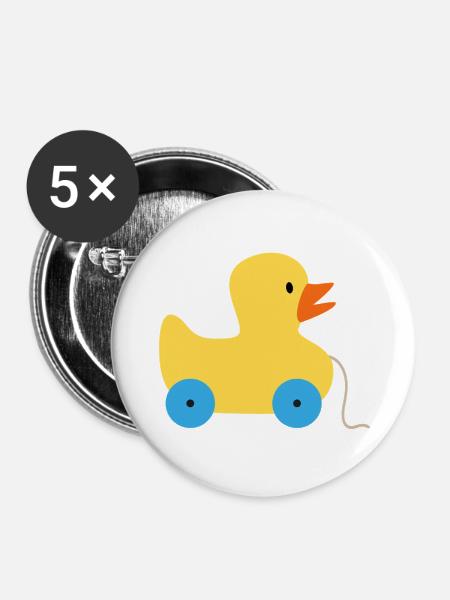 Spielzeug - Buttons groß 56 mm (5er Pack) - Weiß