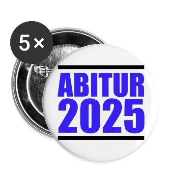 Abitur 2025 - Buttons large 2.2''/56 mm (5-pack) - white - Front