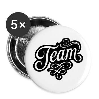 Team - Buttons large 2.2''/56 mm (5-pack) - white - Front