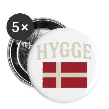 Hygge - Buttons groß 56 mm (5er Pack) - Weiß - Vorne