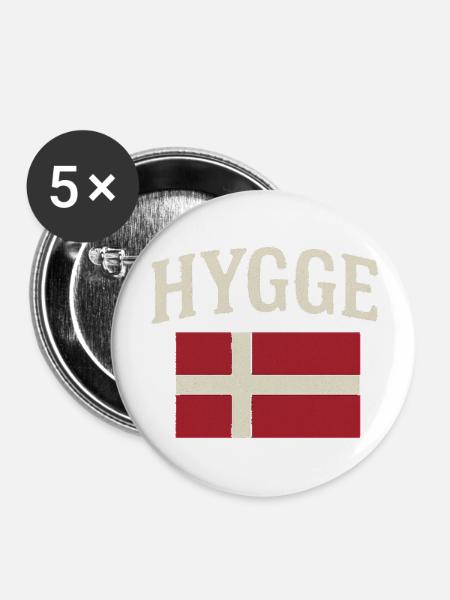 Hygge - Stora knappar 56 mm (5-pack) - vit