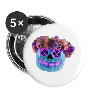 Floraison et malheur - Lot de 5 grands badges (56 mm) - blanc - Devant