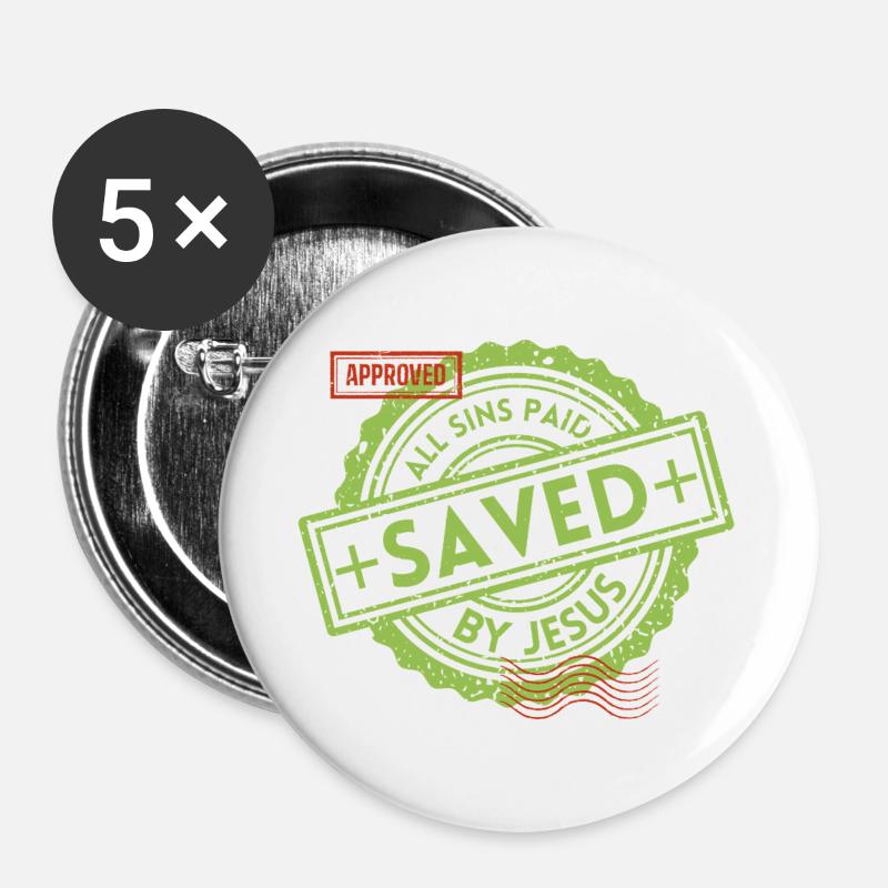 SAVED_Green_1 - Buttons large 2.2''/56 mm (5-pack) - white
