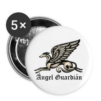 Ángel Guardián Nr3 E - Buttons large 2.2''/56 mm (5-pack) - white - Front