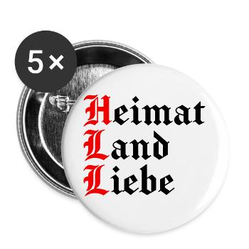 Home Country Dear Proud German Patriot - Buttons large 2.2''/56 mm (5-pack) - white - Front
