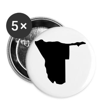 Nambia Silhouette - Buttons large 2.2''/56 mm (5-pack) - white - Front