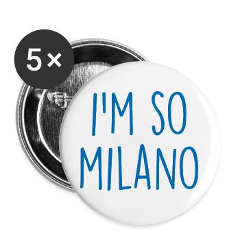 Milano Milan - Buttons large 2.2''/56 mm (5-pack) - white - Front