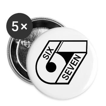 67 Six Seven - Buttons groß 56 mm (5er Pack) - Weiß - Vorne