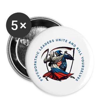 Tango der Sensenmänner - Buttons groß 56 mm (5er Pack) - Weiß - Vorne