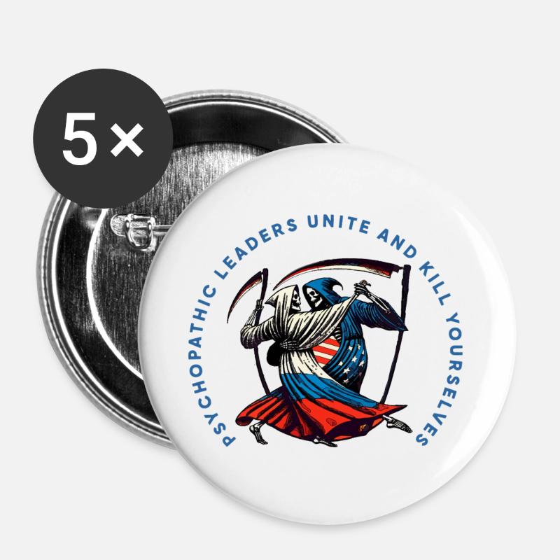 Tango of the Grim Reaper - Buttons large 2.2''/56 mm (5-pack) - white