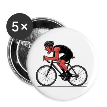 Bicycle Road Bike Cyclist Bike Sport Mountain Bike - Buttons large 2.2''/56 mm (5-pack) - white - Front