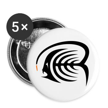 Frogfish - Buttons large 2.2''/56 mm (5-pack) - white - Front