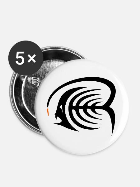 Frogfish - Buttons large 2.2''/56 mm (5-pack) - white