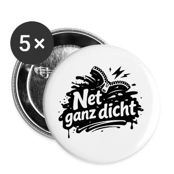 Net very tight - Buttons large 2.2''/56 mm (5-pack) - white - Front
