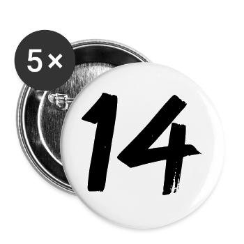 14 - Buttons large 2.2''/56 mm (5-pack) - white - Front