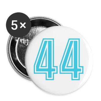 44 - Buttons groß 56 mm (5er Pack) - Weiß - Vorne