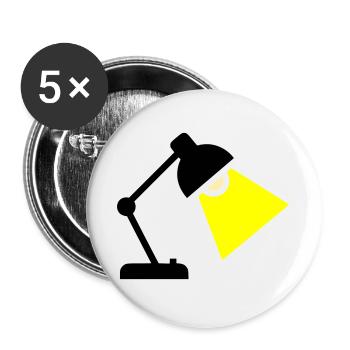 Desk Lamp Light Idea - Buttons large 2.2''/56 mm (5-pack) - white - Front