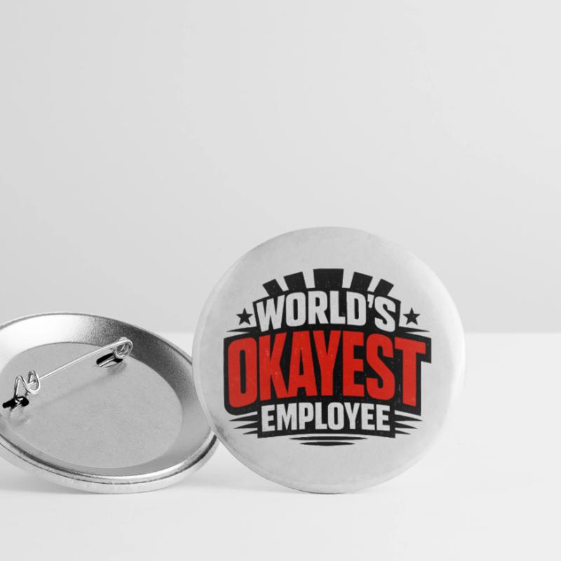 L’employé le plus correct du monde Lot de 5 grands badges (56 mm)