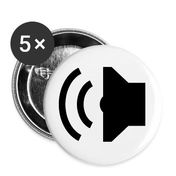 Speakers, Speakers - Buttons large 2.2''/56 mm (5-pack) - white - Front