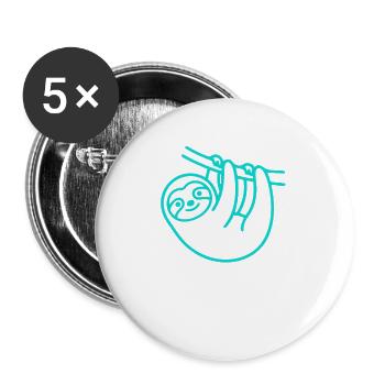 Ich kann heute nicht ich habe keine Lust - Introve - Buttons groß 56 mm (5er Pack) - Weiß - Vorne