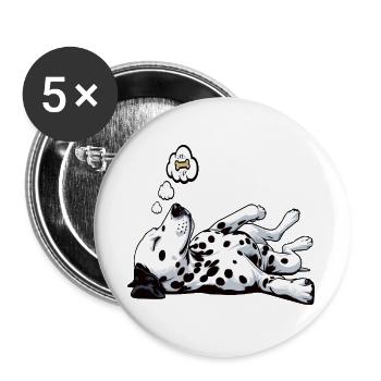 Dalmatians Dalmatian Keepers Dalmatian Owners - Buttons large 2.2''/56 mm (5-pack) - white - Front