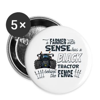 1396_A_Farmer_with_sense - Buttons large 2.2''/56 mm (5-pack) - white - Front