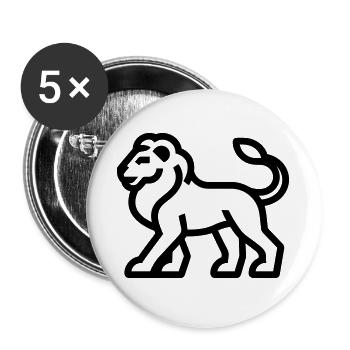 chimère - Lot de 5 grands badges (56 mm) - blanc - Devant