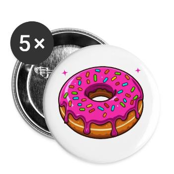 A hole full of happiness - Buttons large 2.2''/56 mm (5-pack) - white - Front