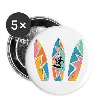 HOZGOR Retro Boards - Buttons large 2.2''/56 mm (5-pack) - white - Front