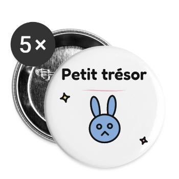 BEBE.PARENT. PARENTS. MAMAN. PAPA. FUTURE MAMAN - Lot de 5 grands badges (56 mm) - blanc - Devant
